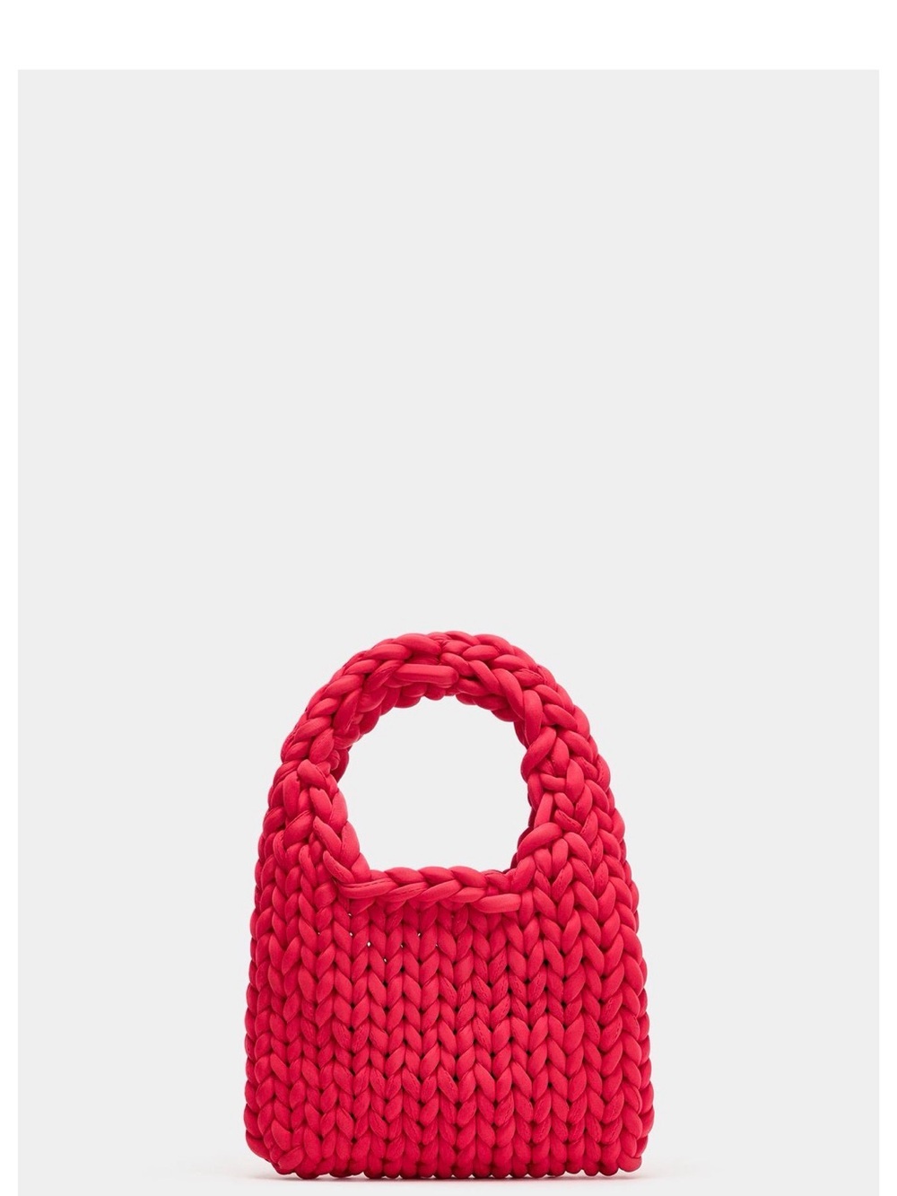 Zara Mini Woven Bag Red NWT